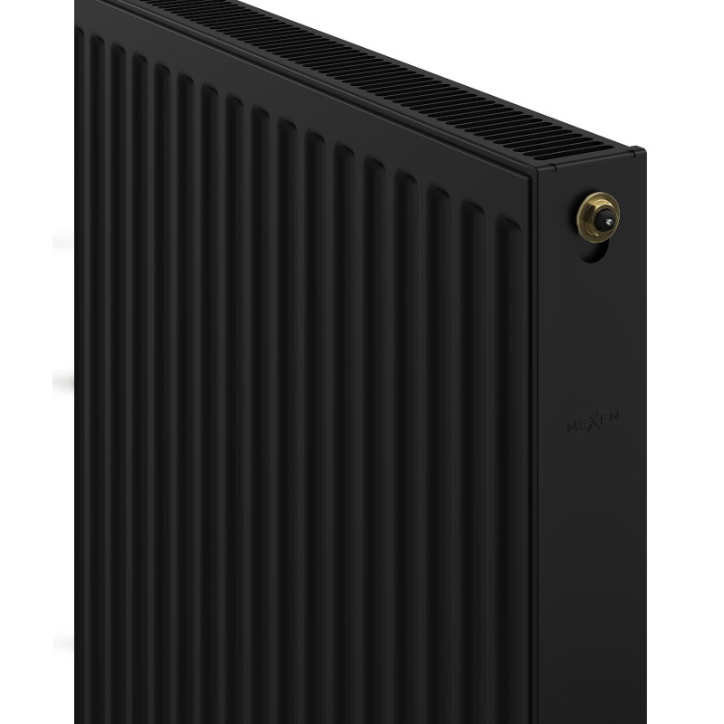 Mexen CV21 paneelradiaator 400 x 800 mm, alumine ühendus, 741 W, must - W621-040-080-70