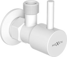 Mexen R1 hoekstopkraan voor kraan 1/2"x3/8", wit - 79970-20