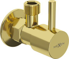 Mexen R1 hoekstopkraan voor kraan 1/2"x3/8", goud - 79970-50