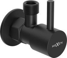 Mexen R1 válvula de ángulo para grifo 1/2"x3/8", negro - 79970-70