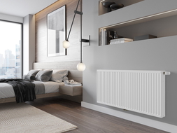 Radiateur Mexen CC22 de 400 x 900 mm, connection inférieure centrale, 1067 W, blanc - W6C22-040-090-00