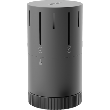 Mexen Uni-Term Thermostatkopf für Heizkörper, Anthrazit - W908-005-66