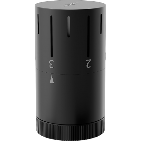 Mexen Uni-Term musta termostaattinen patterin venttiilin pää - W908-005-70