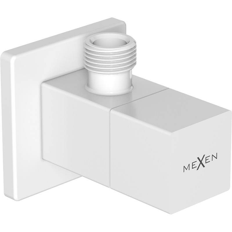 Mexen S zawór kątowy do baterii 1/2"x3/8", biały - 79971-20