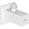 Mexen S angle valve for faucet 1/2"x3/8", white - 79971-20
