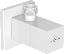 Mexen S hoekventiel voor kraan 1/2"x3/8", wit - 79971-20