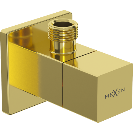 Mexen S valve d'angle pour robinet 1/2"x3/8", doré - 79971-50