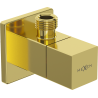 Mexen S angle valve for faucet 1/2"x3/8", gold - 79971-50
