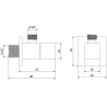 Mexen S hoekstopkraan voor kraan 1/2"x3/8", zwart - 79971-70
