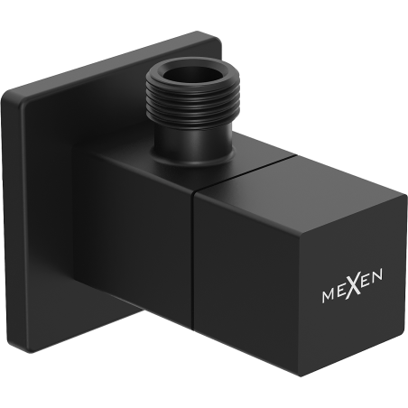 Mexen S hoekstopkraan voor kraan 1/2"x3/8", zwart - 79971-70