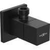 Mexen S hoekstopkraan voor kraan 1/2"x3/8", zwart - 79971-70
