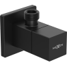 Mexen S hoekventiel voor kraan 1/2"x3/8", zwart - 79971-70