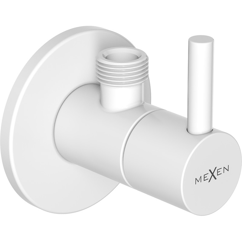 Mexen R2 kutni ventil za bateriju 1/2"x3/8", bijeli - 79972-20
