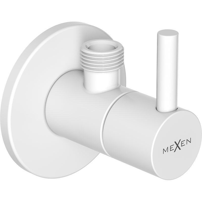Mexen R2 válvula angular para grifo 1/2"x3/8", blanco - 79972-20