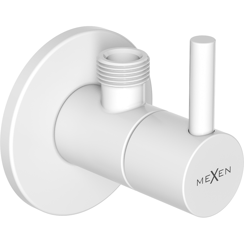 Mexen R2 vanne angulaire pour robinetterie 1/2"x3/8", blanc - 79972-20