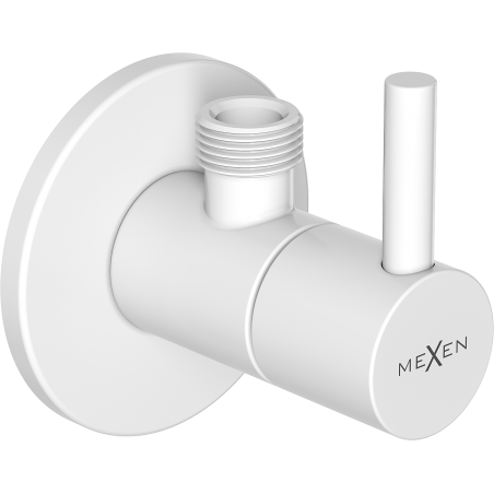 Mexen R2 angled valve for tap 1/2"x3/8", white - 79972-20