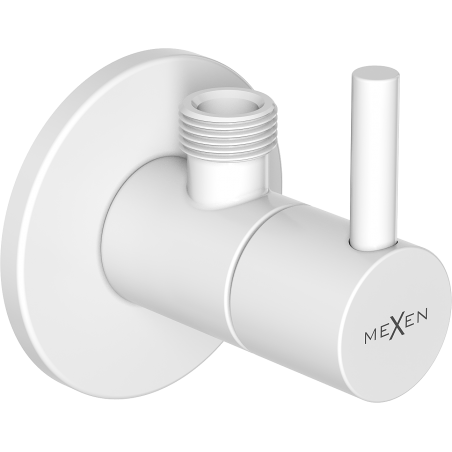 Mexen R2 hoekventiel voor kraan 1/2"x3/8", wit - 79972-20