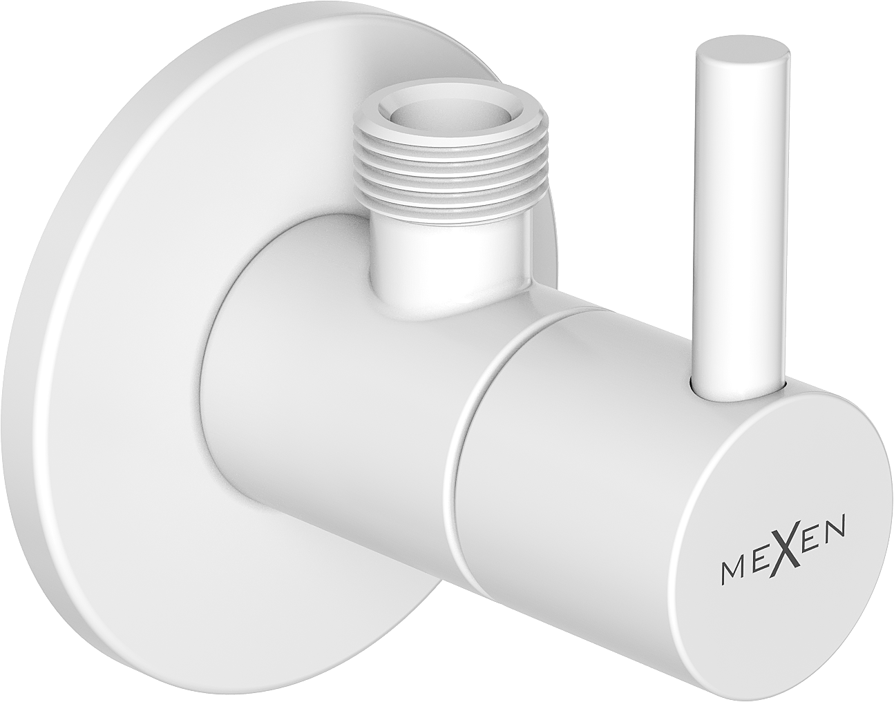 Mexen R2 zawór kątowy do baterii 1/2"x3/8", biały - 79972-20