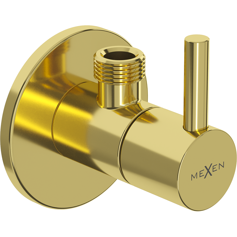Mexen R2 angle valve for faucet 1/2"x3/8", gold - 79972-50