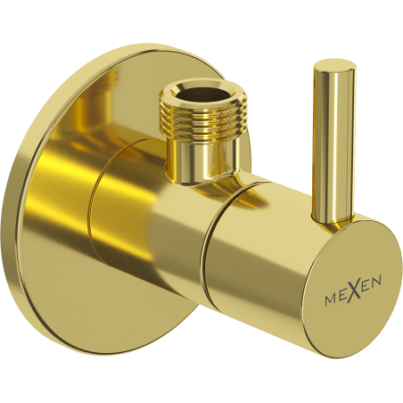Mexen R2 angle valve for faucet 1/2"x3/8", gold - 79972-50