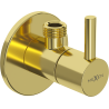 Mexen R2 kotni ventil za pipo 1/2"x3/8", zlat - 79972-50