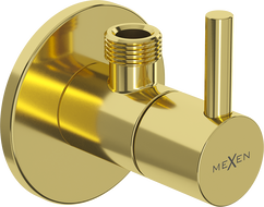 Mexen R2 hoekstopkraan voor kraan 1/2"x3/8", goud - 79972-50