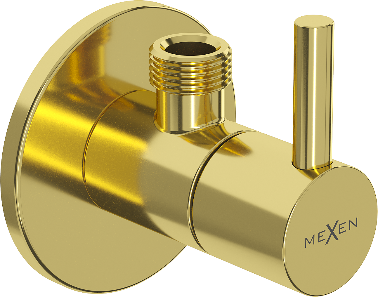 Mexen R2 zawór kątowy do baterii 1/2"x3/8", złoty - 79972-50