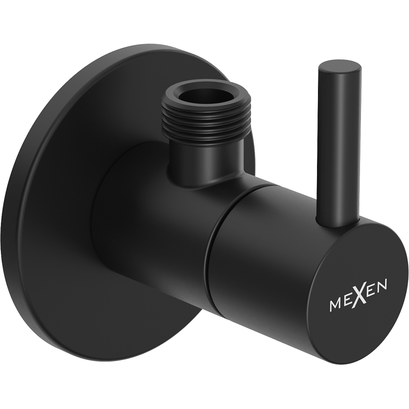 Mexen R2 angle valve for faucet 1/2"x3/8", black - 79972-70