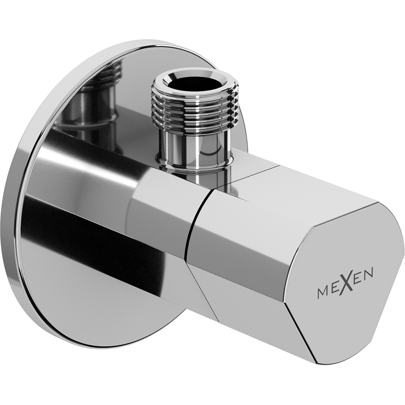Mexen T kulmaventtiili hanalle 1/2"x3/8", kromi - 79973-00