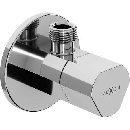 Mexen T válvula de canto para torneira 1/2"x3/8", cromado - 79973-00