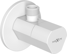 Mexen T γωνιακή βαλβίδα για μπαταρίες 1/2"x3/8", λευκό - 79973-20