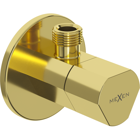 Mexen T vanne d'angle pour robinet 1/2"x3/8", doré - 79973-50