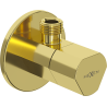 Mexen T válvula angular para torneira 1/2"x3/8", dourada - 79973-50
