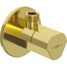 Mexen T vanne d'angle pour robinet 1/2"x3/8", doré - 79973-50