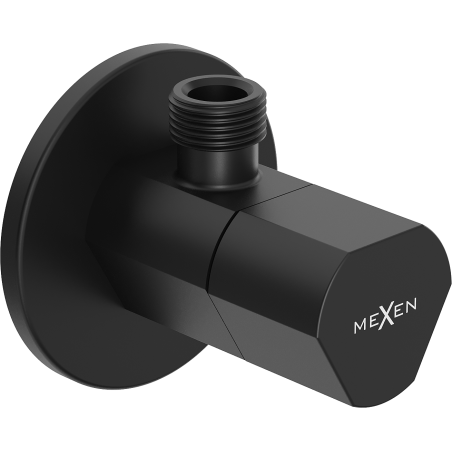 Mexen T angle valve for tap 1/2"x3/8", black - 79973-70