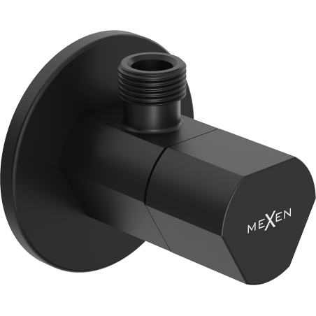 Mexen T hoekventiel voor kraan 1/2"x3/8", zwart - 79973-70