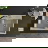 Mexen Hektor granieten 2-vaks gootsteen 800 x 480 mm, beige, gouden sifon - 6521802000-69-G
