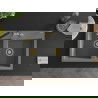Mexen Hektor granieten spoelbak met 2 compartimenten 800 x 480 mm, grijs, gouden sifon - 6521802000-71-G