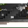 Mexen Hektor 2-gats granieten gootsteen 800 x 480 mm, zwart/zilver metallic, chroom sifon - 6521802000-73