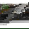 Mexen Hektor Granitspüle 2-Kammer 800 x 480 mm, schwarz, goldener Siphon - 6521802000-77-G