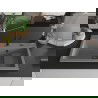 Mexen Omar Granitspüle 1-Becken 800 x 480 mm, grau, Siphon schwarz - 6520801005-71-B