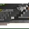 Mexen Omar Granitspüle 1-Becken 800 x 480 mm, grau, Siphon schwarz - 6520801005-71-B