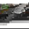 Mexen Omar granieten gootsteen 1-komor 800 x 480 mm, zwart/zilveren metallic, chromen sifon - 6520801005-73