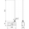 Mexen FA-J1229 résistance électrique 300 W, noire - W959-0300-70