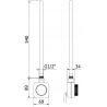 Mexen FA-FD14 elektrische verwarmingselement 600 W, zwart - W956-0600-70