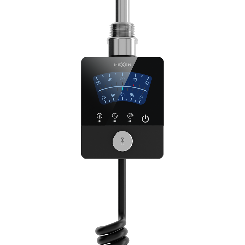 Mexen FA-BG8 elektrische verwarmer 600 W, zwart - W957-0600-70