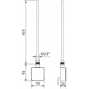 Mexen FA-05W elektriline küttekeha 450 W, valge - W958-0450-20