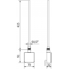 Mexen FA-05W Elektroheizstab 450 W, weiß - W958-0450-20