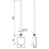 Mexen FA-05W elektrische verwarmingselement 600 W, zwart - W958-0600-70