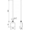 Mexen FA-05W grzałka elektryczna 600 W, czarny - W958-0600-70